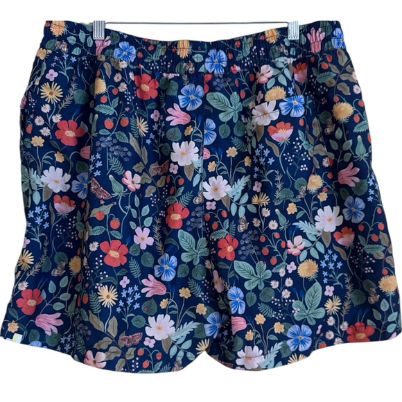 Summersalt Men’s Swim Trunks Floral Navy Shorts Size XL - Picture 2 of 6